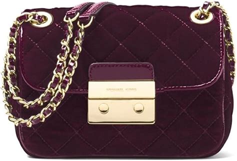 MICHAEL Michael Kors Sloan Small Quilted Velvet Shoulder Bag 